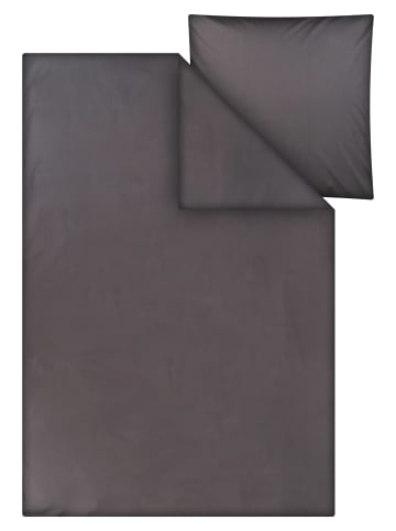 MELA Perkal Bettwäsche Set Style MAJULI in basalt grau