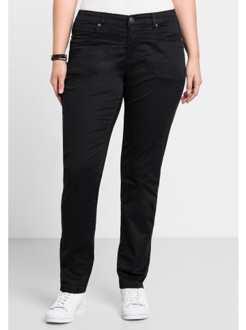 sheego Stretch-Hose in schwarz