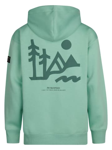 Petrol Industries Grafisches Hoodie Deschutes in Blau