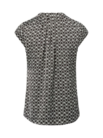 comma Bluse in schwarz weiß