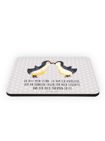 Mr. & Mrs. Panda Magnet Pinguin Liebe mit Spruch in Grau Pastell