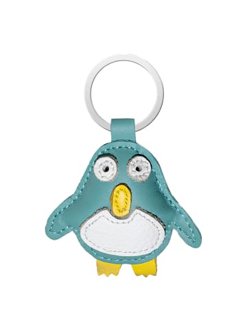 Yalion Leder Schlüsselanhänger Pinguin Schlüsseltasche Schlüsselbund niedlich
