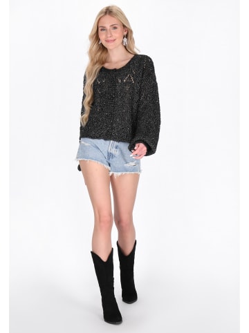 IZIA Women Cardigan in black