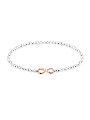 Elli Armband 925 Sterling Silber Infinity, Bi Color_Tri Color in Silber