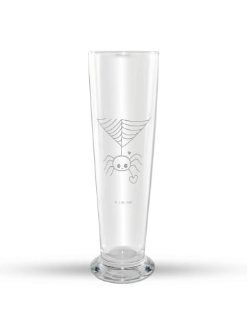 Mr. & Mrs. Panda Bierglas Spinne Agathe Liebe ohne Spruch in Transparent
