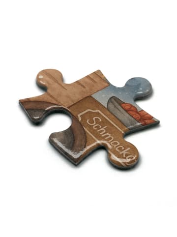 Mr. & Mrs. Panda Puzzle Igel Maronen Design ohne Spruch in Weiß