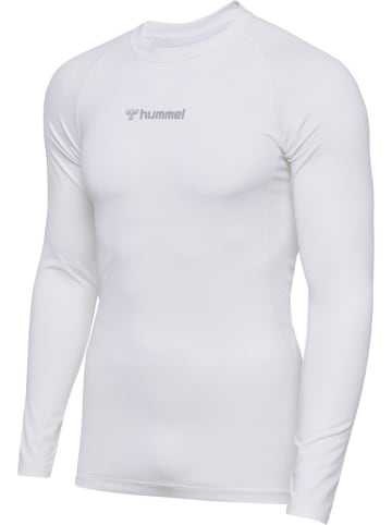 Hummel T-Shirt "Hmlbl Performance Tee L/S" in Weiß