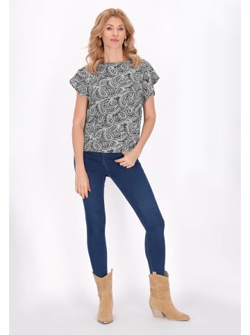 usha FESTIVAL Women Blouse in black white