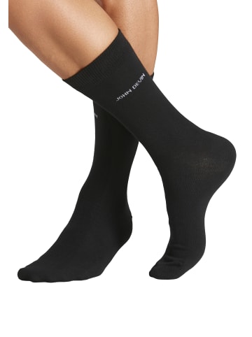 John Devin Basicsocken in 3x schwarz, 2x anthrazit meliert, 2x grau meliert