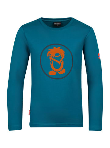 Trollkids Longsleeve "Troll" in Dunkelblau/Zimt