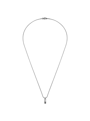 True Rebels Kette mit Anhänger Edelstahl gunmetal in gunmetal