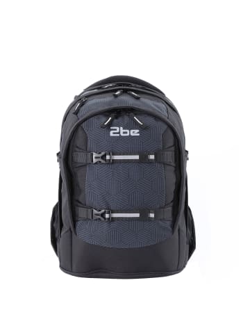 2Be Schulrucksack in anthrazit-schwarz