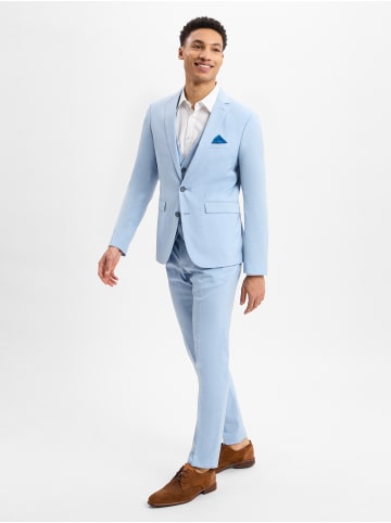 Finshley & Harding Hose California in hellblau weiß - 0007