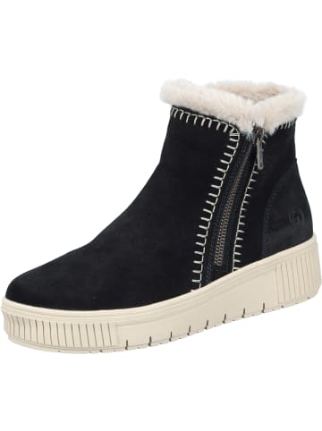 remonte Freizeit Stiefeletten in schwarz/schwarz/beige
