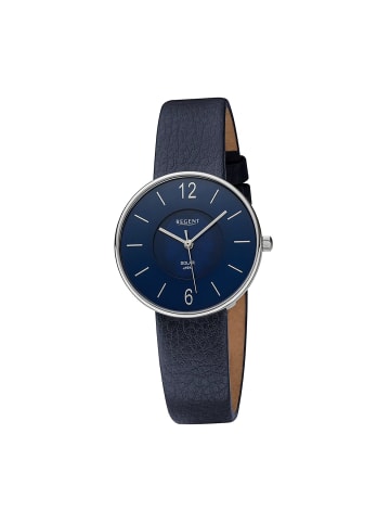 Regent Armbanduhr-Analog dunkelblau mittel (ca. 33mm) Regent Lederarmband