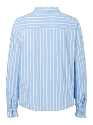 More & More klassische, gestreifte Langarmbluse in stripes blue/white