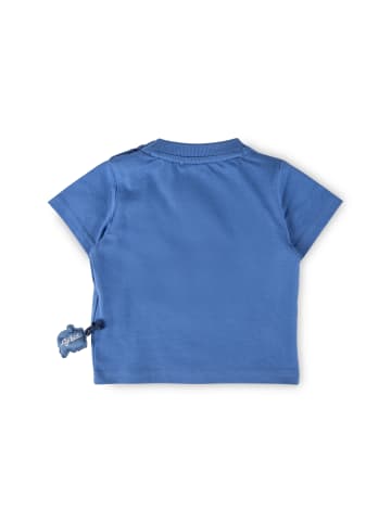 Sigikid T-Shirt Tiger & Löwe in Mittelblau