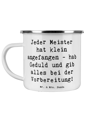 Mr. & Mrs. Panda Becher Spruch Wettkampfvorbereitung meistern mi... in Weiß