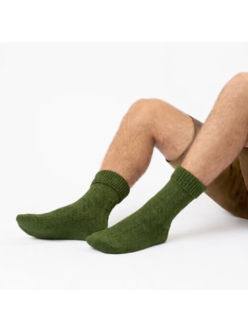 Occulto 1er Pack Kurze Trachtensocken Enzian in Grün