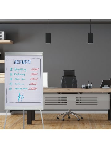 relaxdays 200 x Flipchartpapier Liniert in Weiß