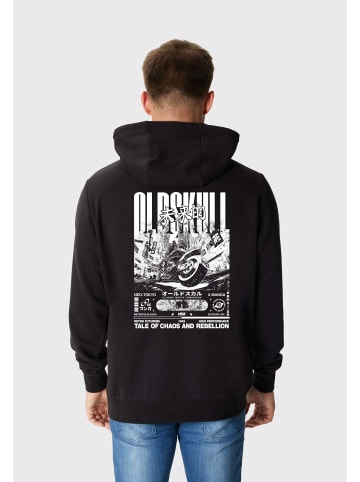 OLDSKULL Kapuzensweater ASIAN FUTURISM RIDER in Black
