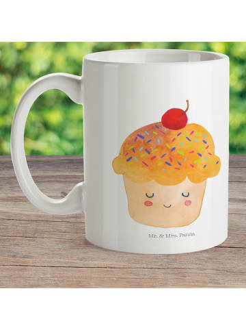 Mr. & Mrs. Panda Kaffeetasse Cupcake ohne Spruch in Weiß