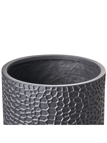 Beliani Outdoor Blumentopf YUHUA in Schwarz - (W) 41 x (H) 43 x (L) 41 cm