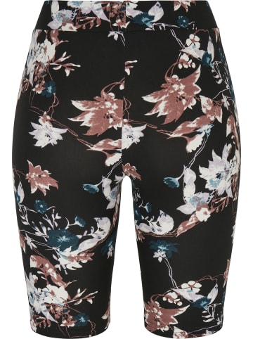Urban Classics Urban Classics Damen Ladies Soft AOP Cycle Shorts in blacksoftflower