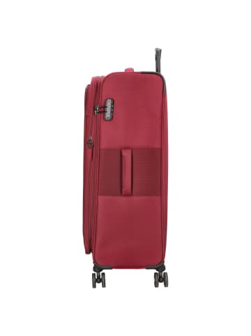 D&N Travel Line 9704 - 4-Rollen-Trolley L 78 cm erw. (dark red) in dark red