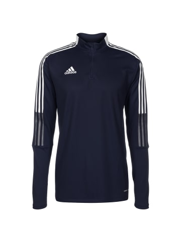 adidas Performance Sweatshirt Tiro 21 in dunkelblau / weiß