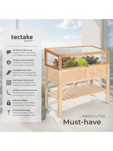 tectake Frühbeet-Aufsatz  115 x 53 x 34 cm, braun
