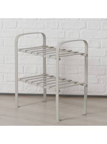 Boltze Metallregal SELENA in Grau, 55 cm