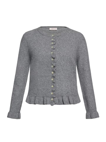 CARTOON Cardigan mit Rüschen in Grau