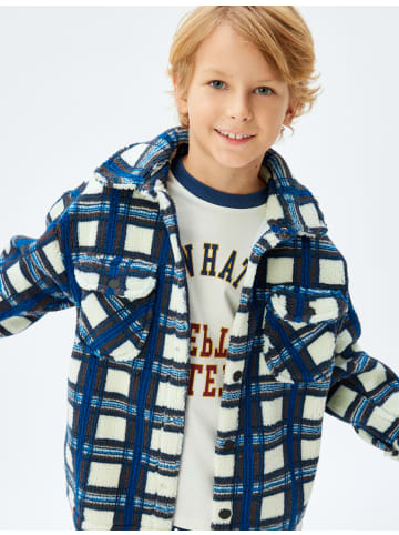 KOTON Jacke in Blau Karomuster