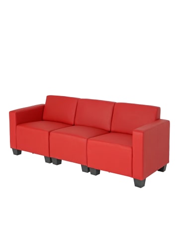 MCW Modular 3-Sitzer Sofa Moncalieri, Rot