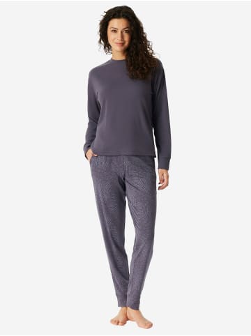 Schiesser Pyjama Selected Premium Warming in Indigo