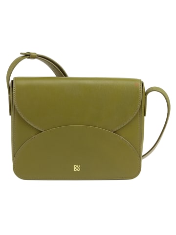 DuDu Umhängetasche Leder 21 cm in olive