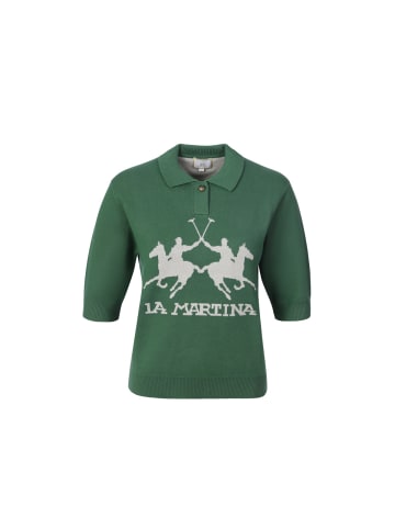 La Martina Poloshirt WCS003 in dunkelgruen