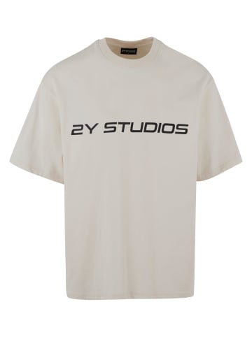 2Y Studios 2Y Studios Herren Logo Oversize Tee in off white