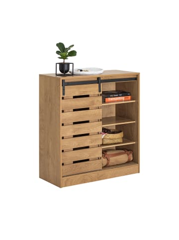 SoBuy Sideboard in Natur - (B)80 x (H)89 x (T)35cm