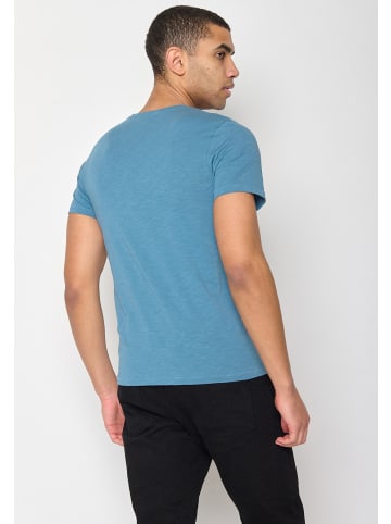 GreenBomb T-Shirt Nature Mountain Ski in Stahlblau