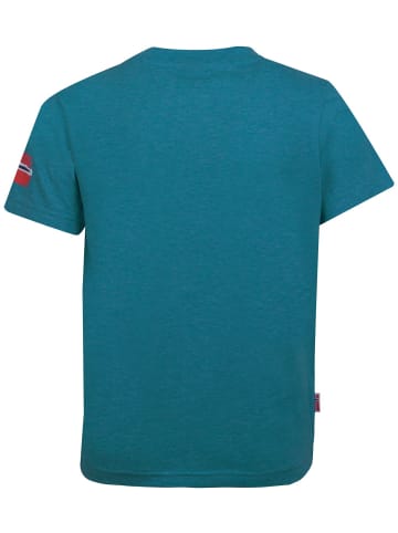 Trollkids T-Shirt "Trollfjord" in Petrolblau