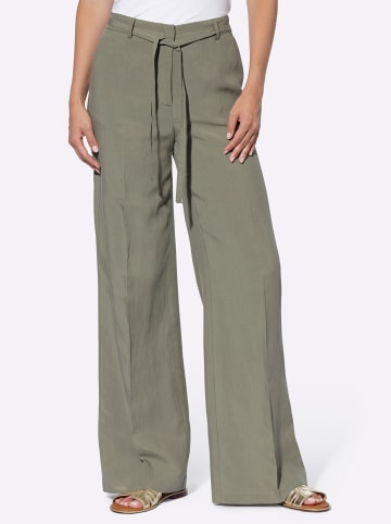 Heine Leinenhose in khaki