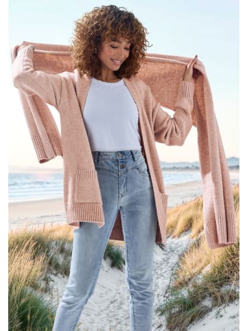 Vivance Strickjacke in beige meliert