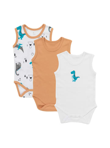 Schlummersack Bio Baby-Bodys ärmellos 3er-Pack in Hellblau