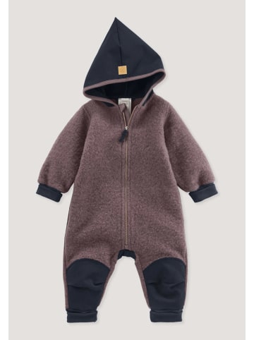 Hessnatur Wollfleece Overall in brombeersorbet