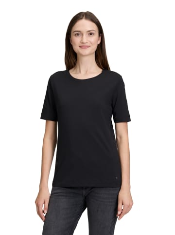 BETTY & CO Basic Shirt mit Rundhalsausschnitt in Schwarz