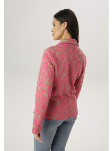 Aniston SELECTED Kurzblazer in beige-koralle