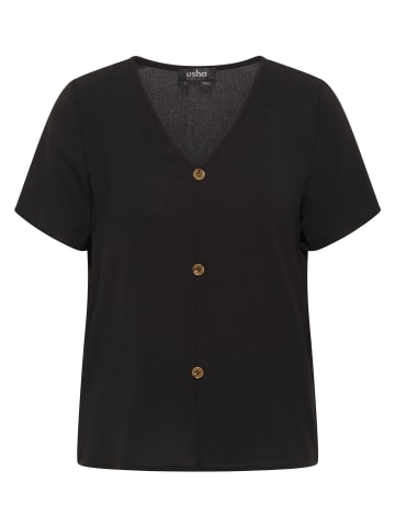 usha BLACK LABEL Blusenshirt in Schwarz