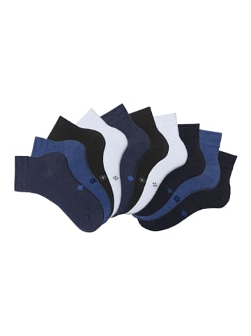 H.I.S Kurzsocken in schwarz, blau, blau meliert, jeans meliert, weiß